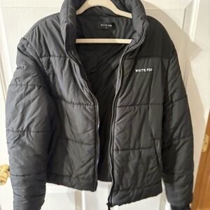 White Fox Boutique Black Bomber Jacket